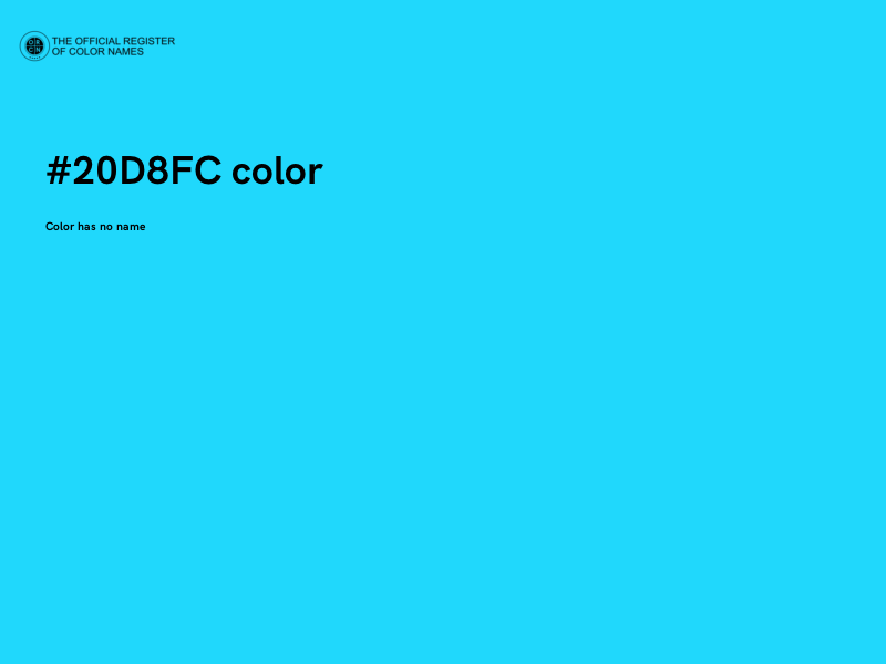 #20D8FC color image