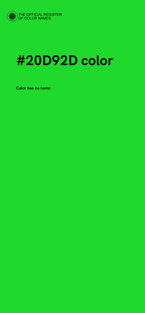 #20D92D color image