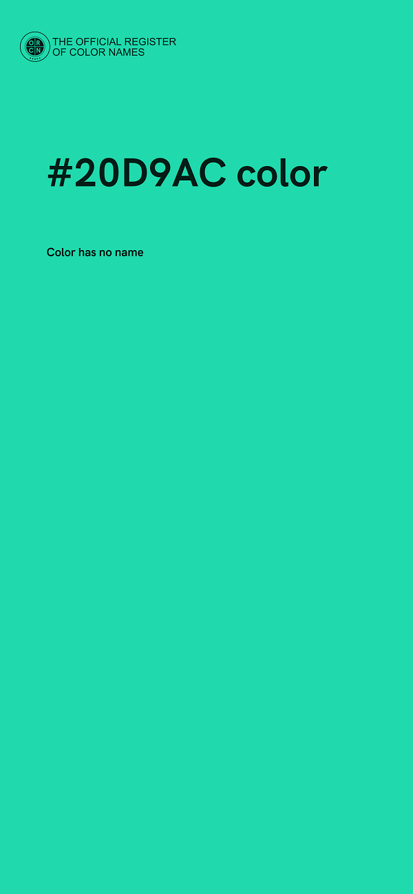 #20D9AC color image