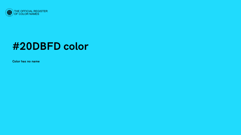 #20DBFD color image