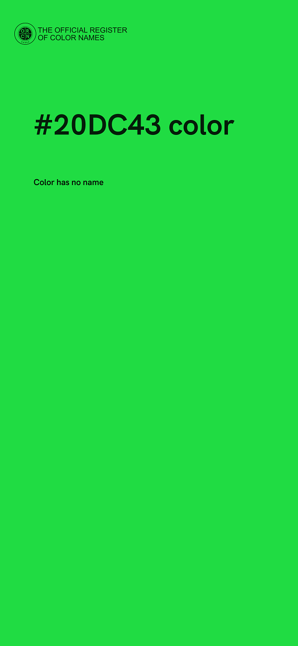 #20DC43 color image