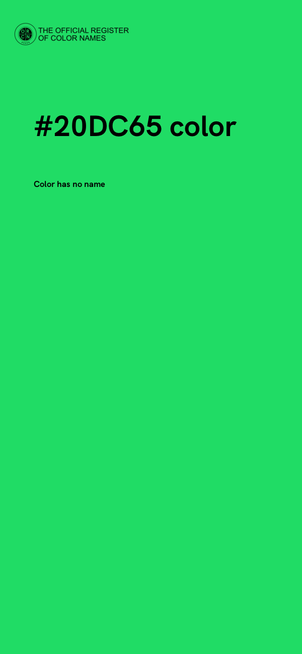 #20DC65 color image