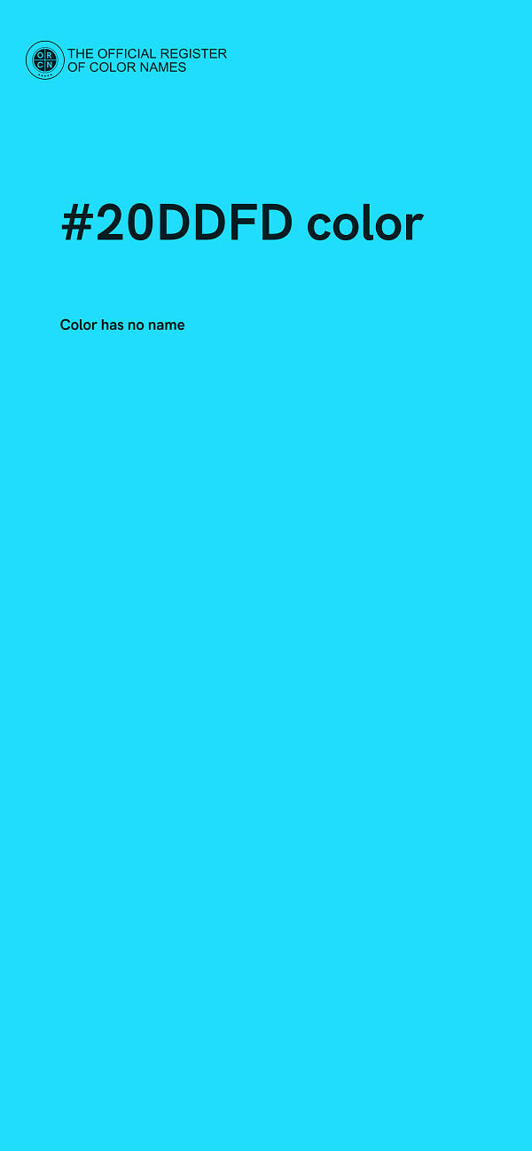 #20DDFD color image