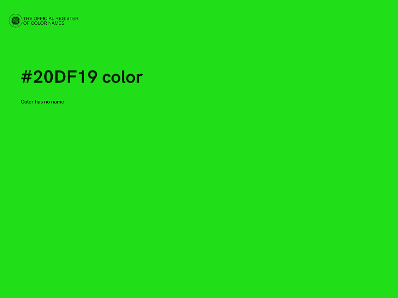 #20DF19 color image