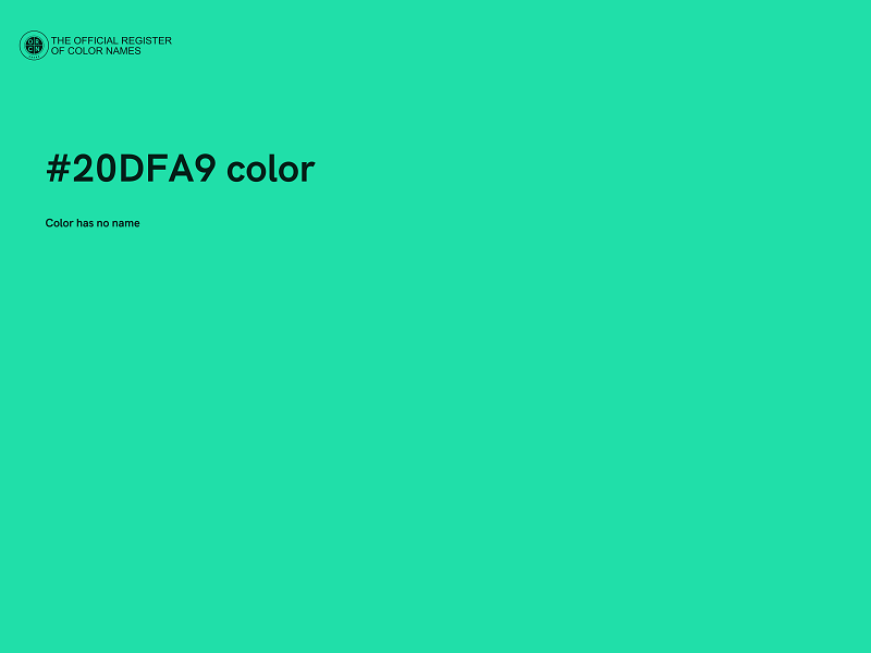 #20DFA9 color image