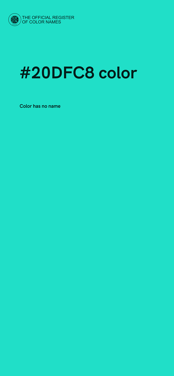 #20DFC8 color image