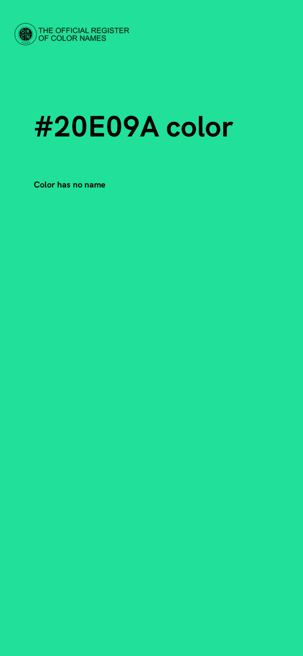 #20E09A color image