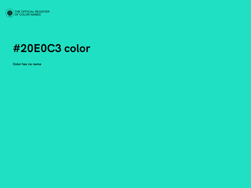 #20E0C3 color image