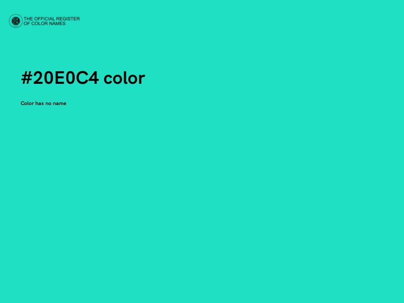 #20E0C4 color image