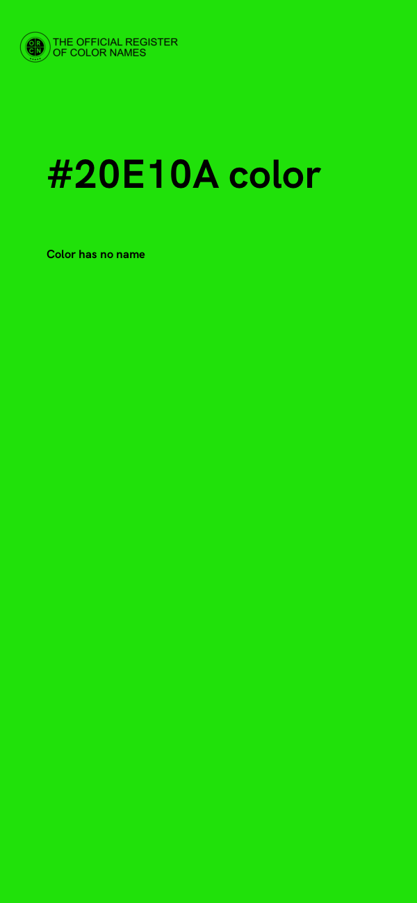 #20E10A color image