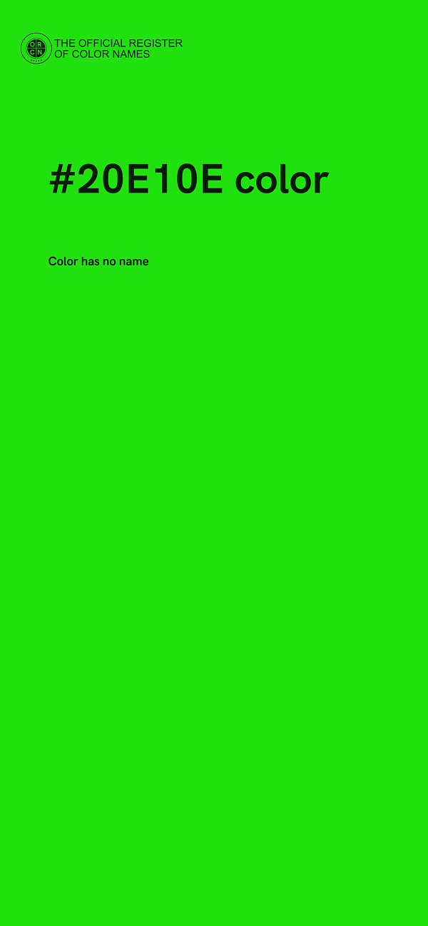 #20E10E color image