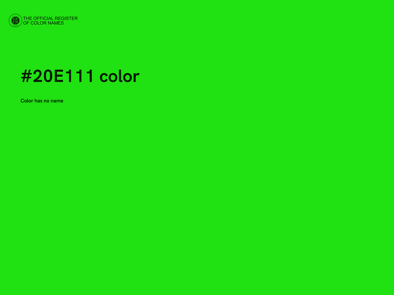 #20E111 color image