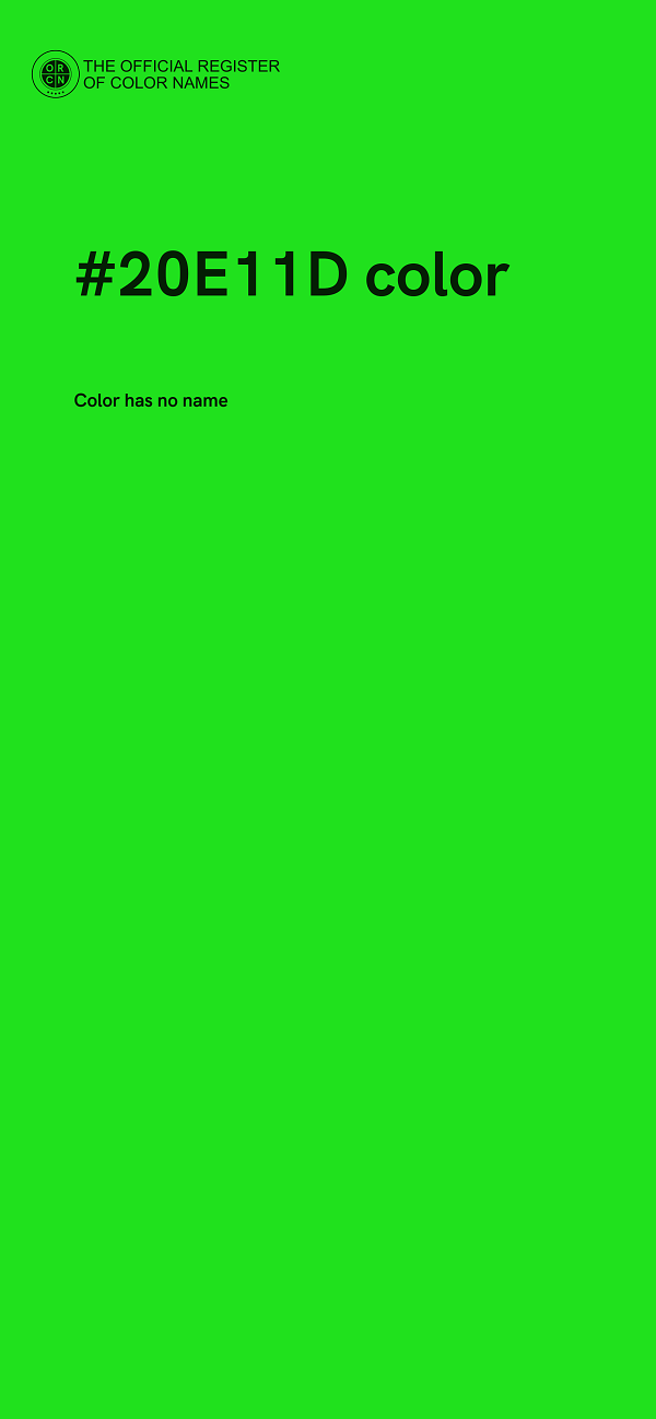 #20E11D color image