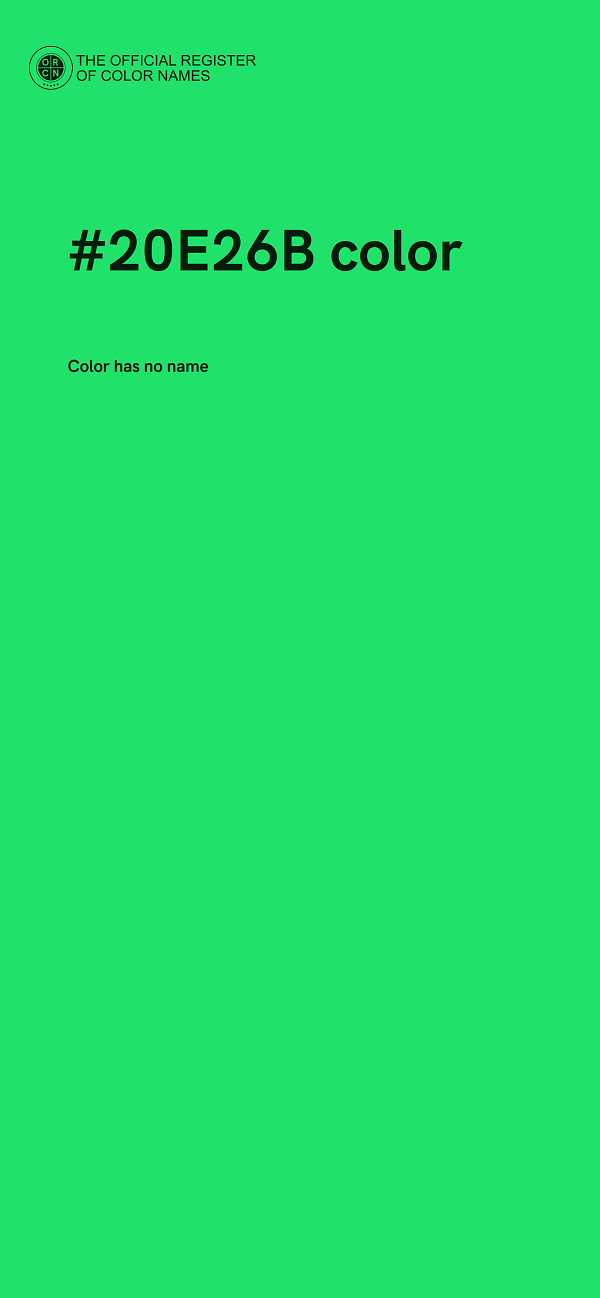 #20E26B color image