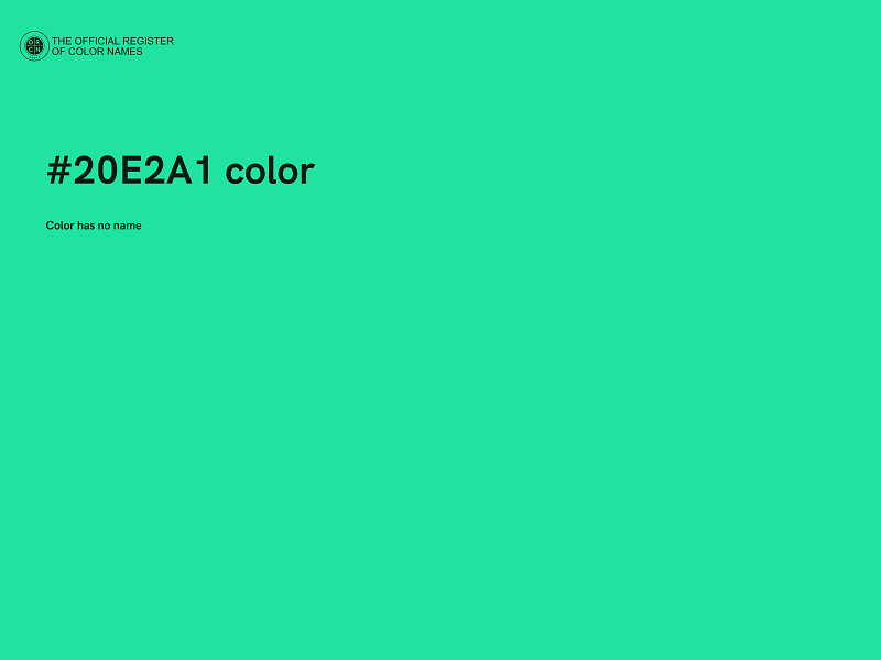 #20E2A1 color image