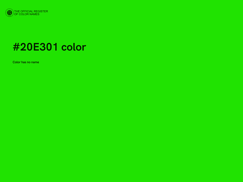 #20E301 color image