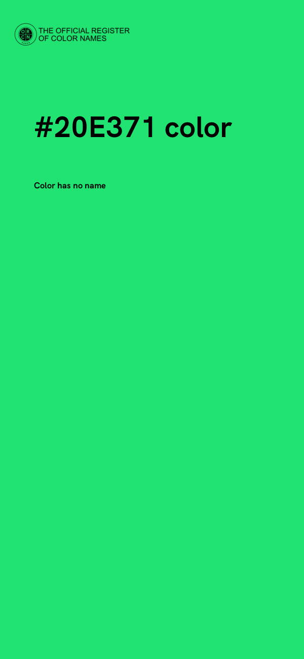 #20E371 color image