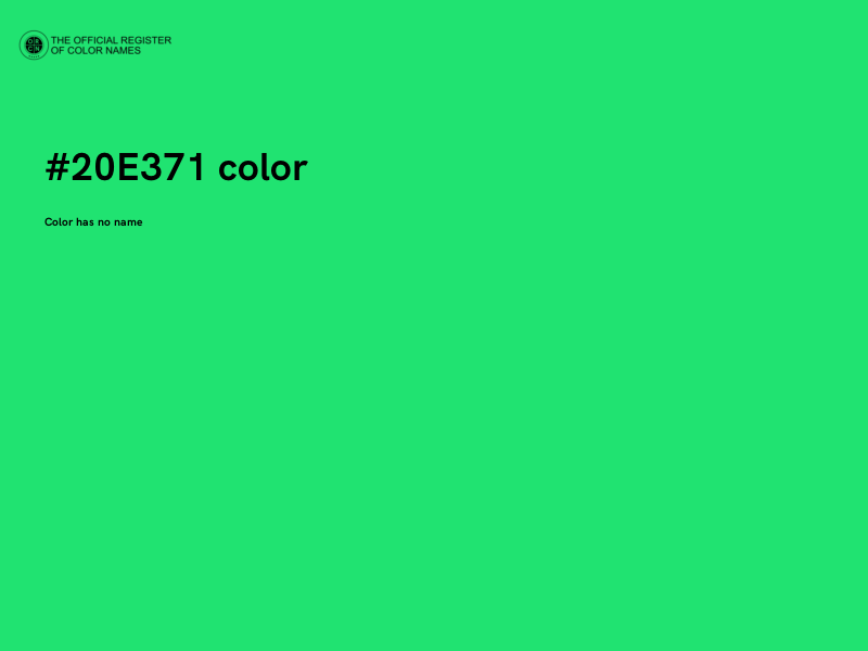 #20E371 color image