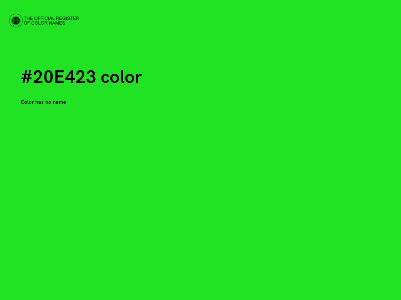 #20E423 color image