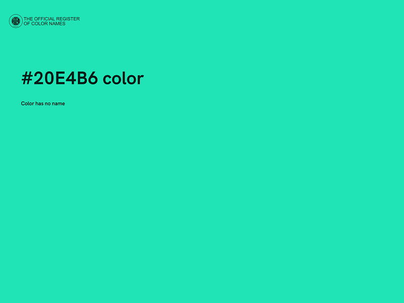 #20E4B6 color image