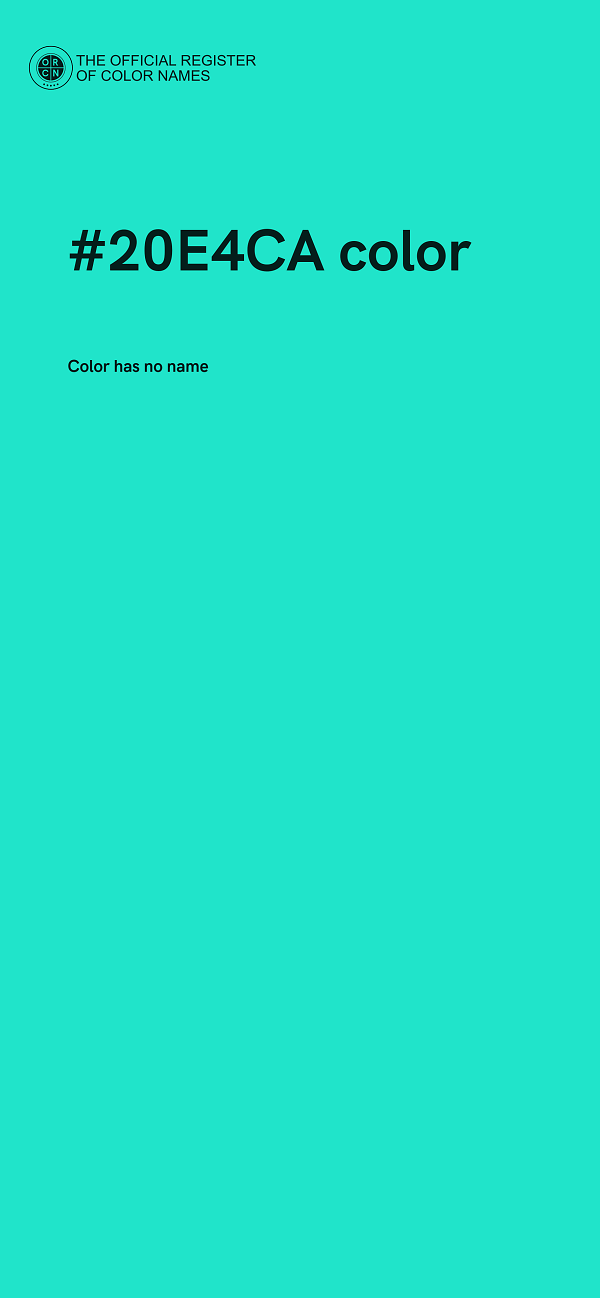 #20E4CA color image