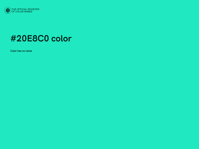 #20E8C0 color image