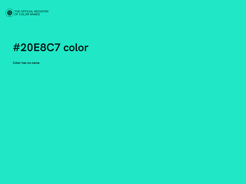 #20E8C7 color image