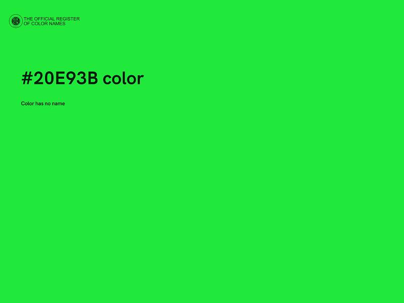#20E93B color image