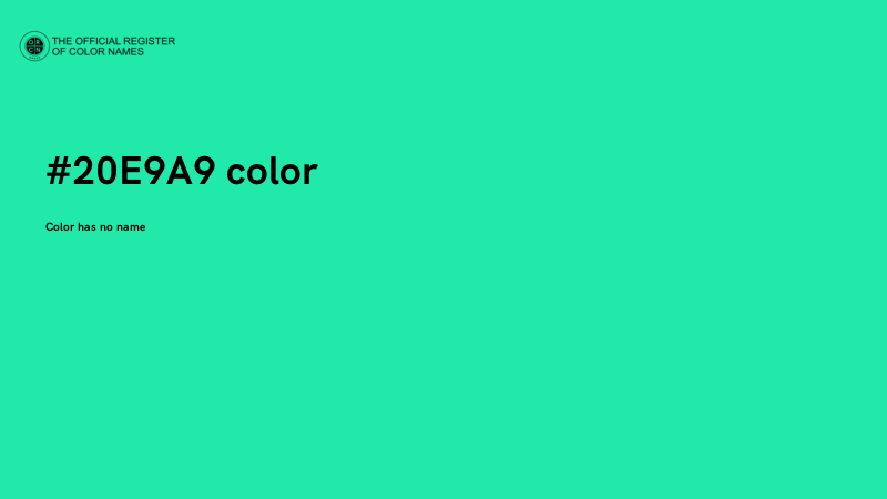 #20E9A9 color image