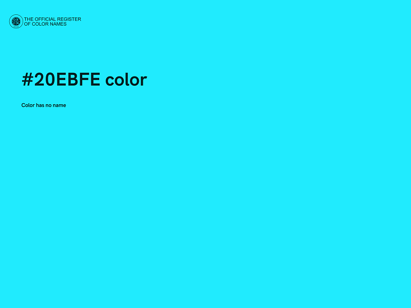 #20EBFE color image