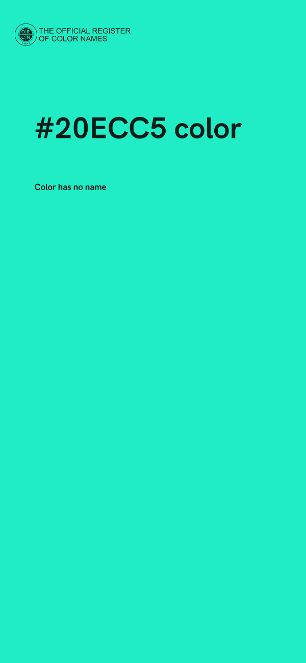 #20ECC5 color image