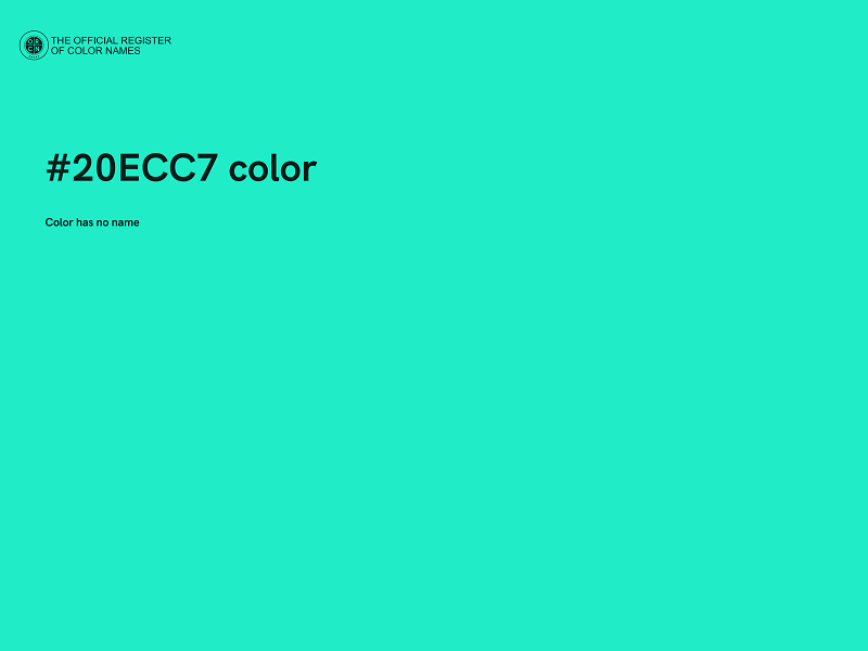 #20ECC7 color image