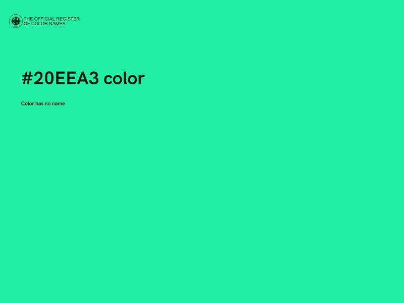 #20EEA3 color image