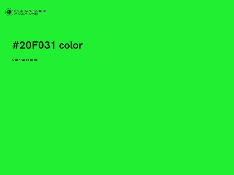 #20F031 color image