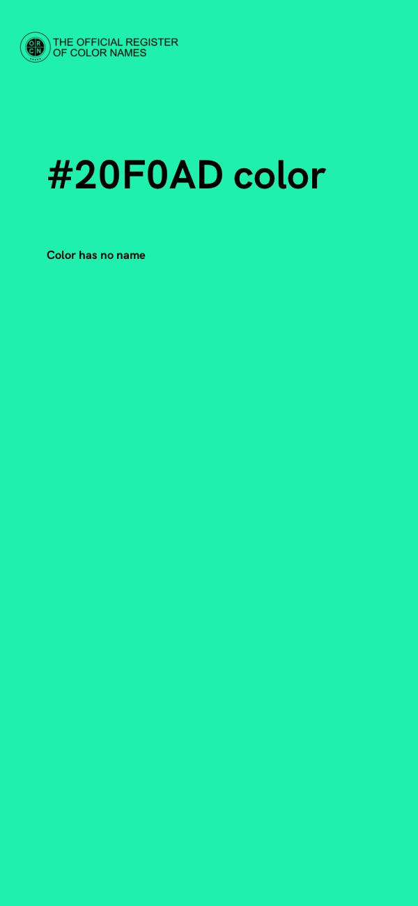 #20F0AD color image
