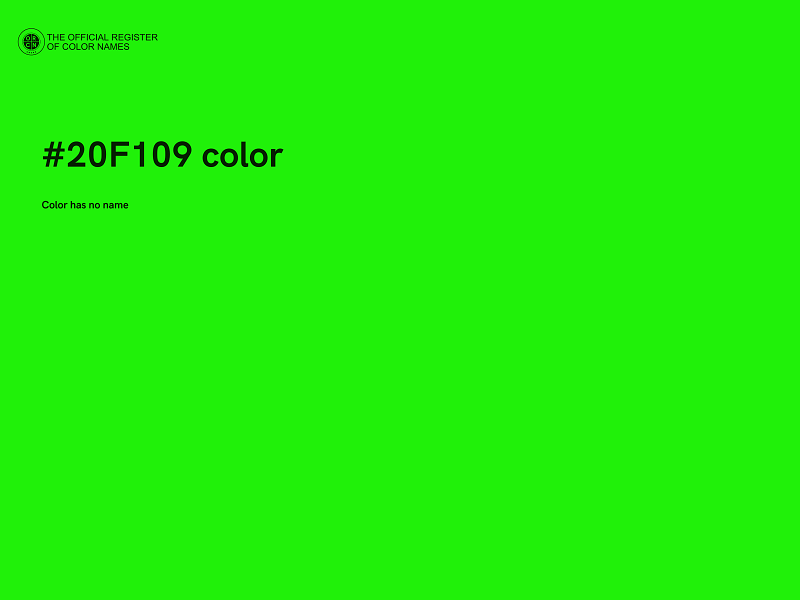 #20F109 color image