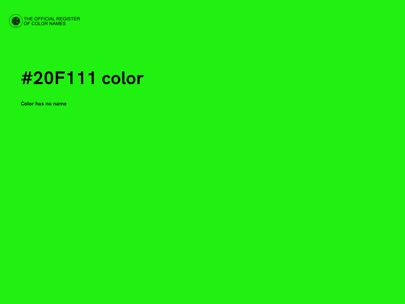 #20F111 color image