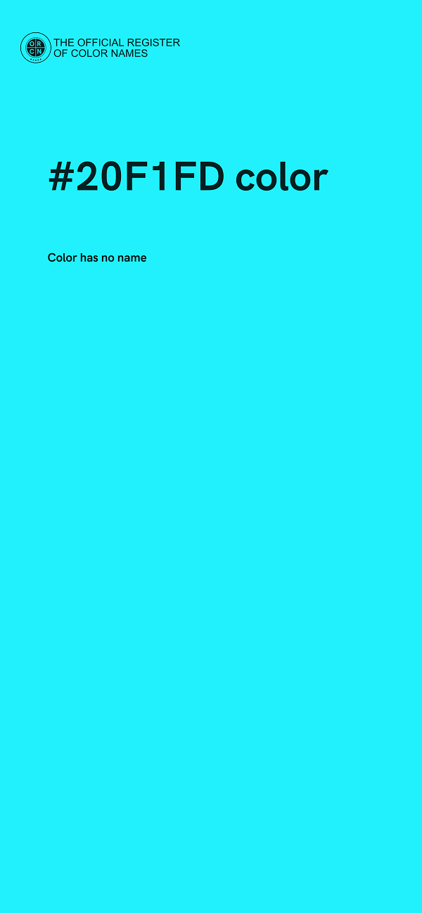 #20F1FD color image
