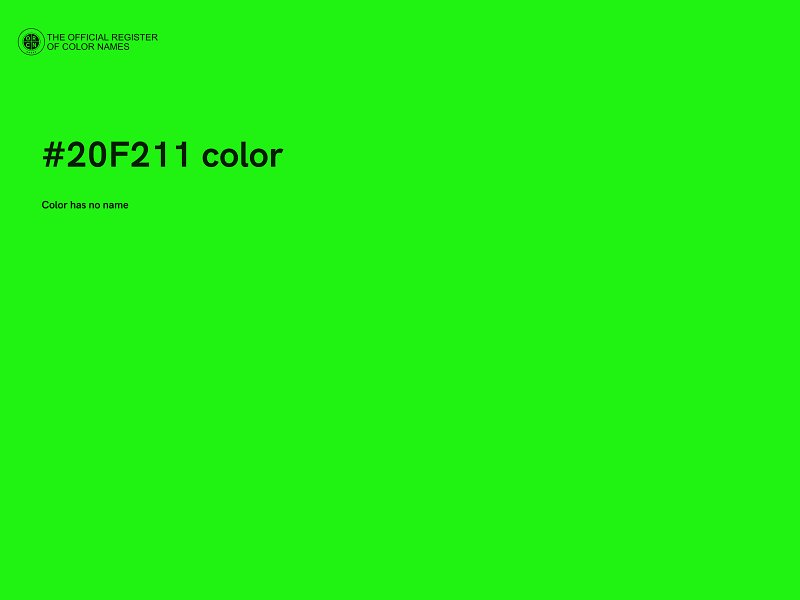 #20F211 color image