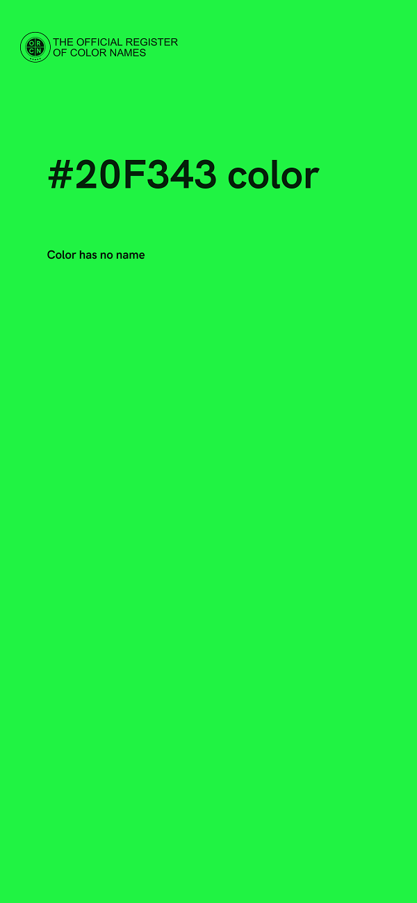 #20F343 color image