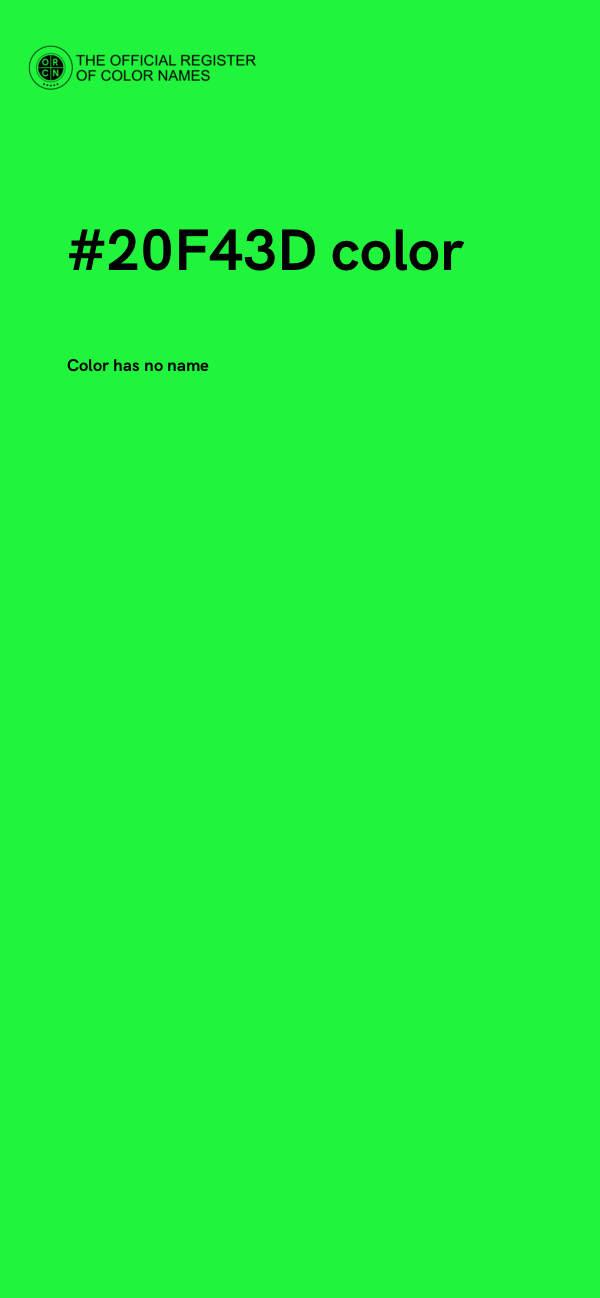 #20F43D color image
