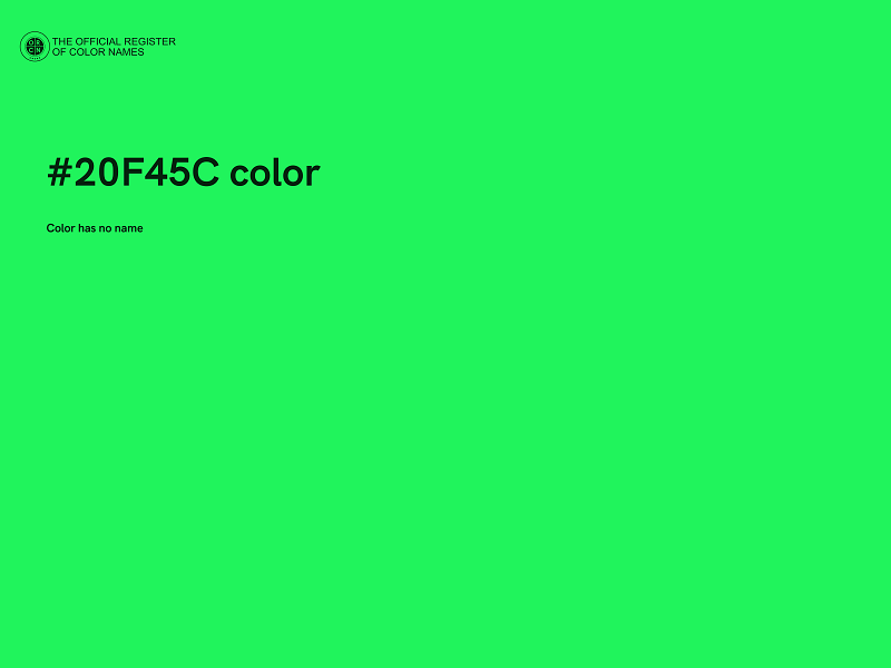 #20F45C color image