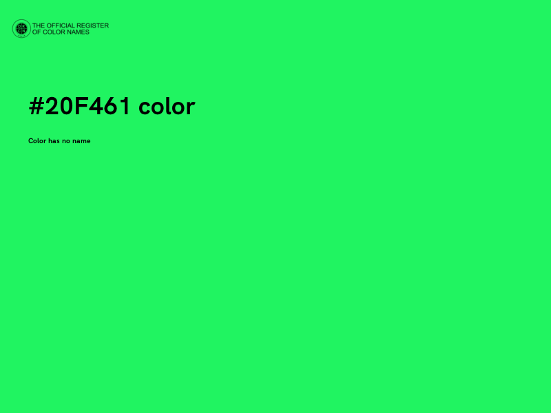 #20F461 color image