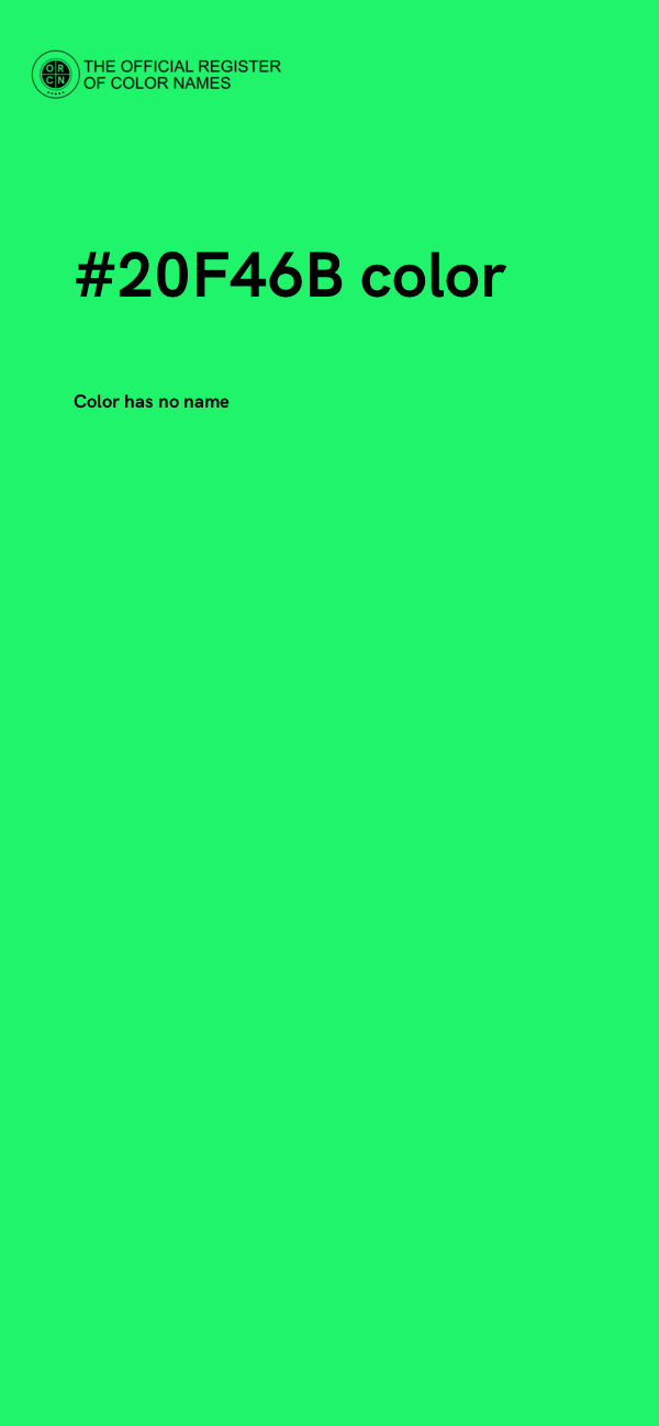 #20F46B color image
