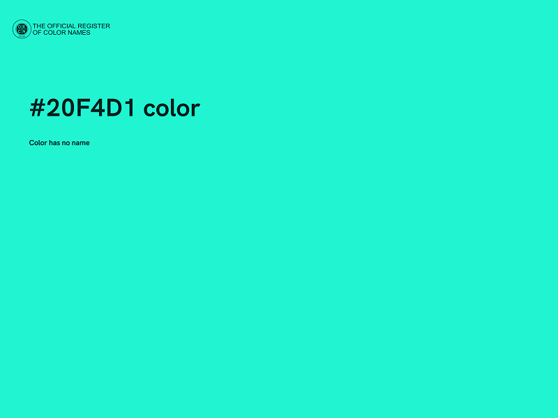 #20F4D1 color image