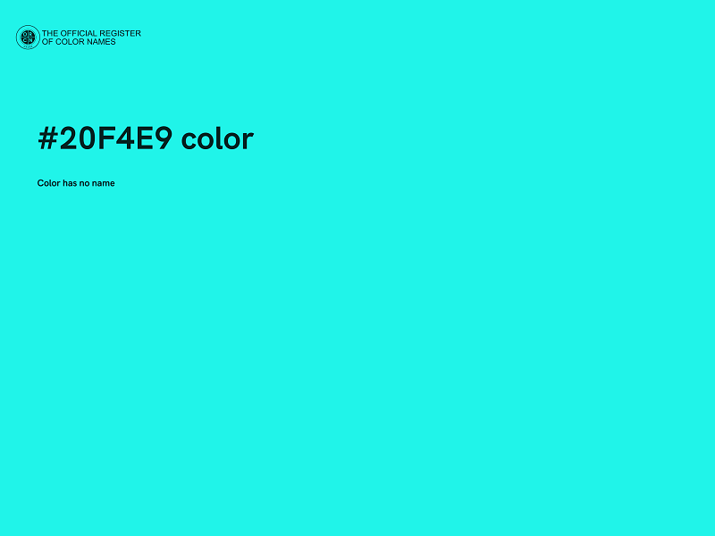 #20F4E9 color image