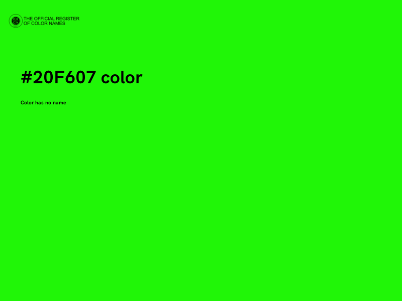 #20F607 color image