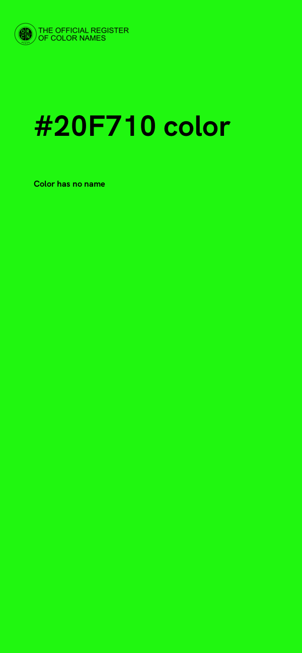 #20F710 color image