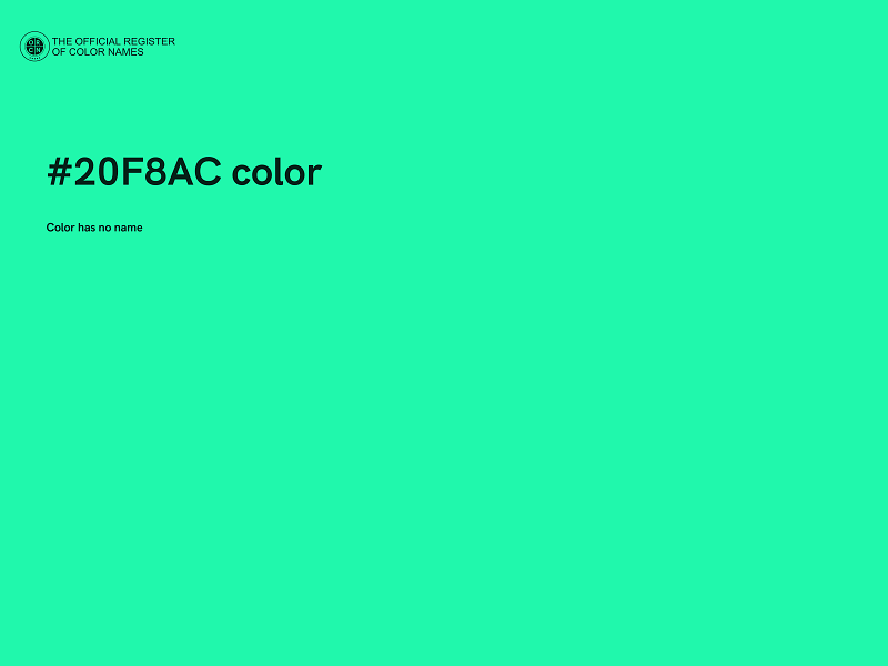 #20F8AC color image