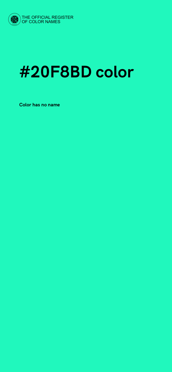 #20F8BD color image